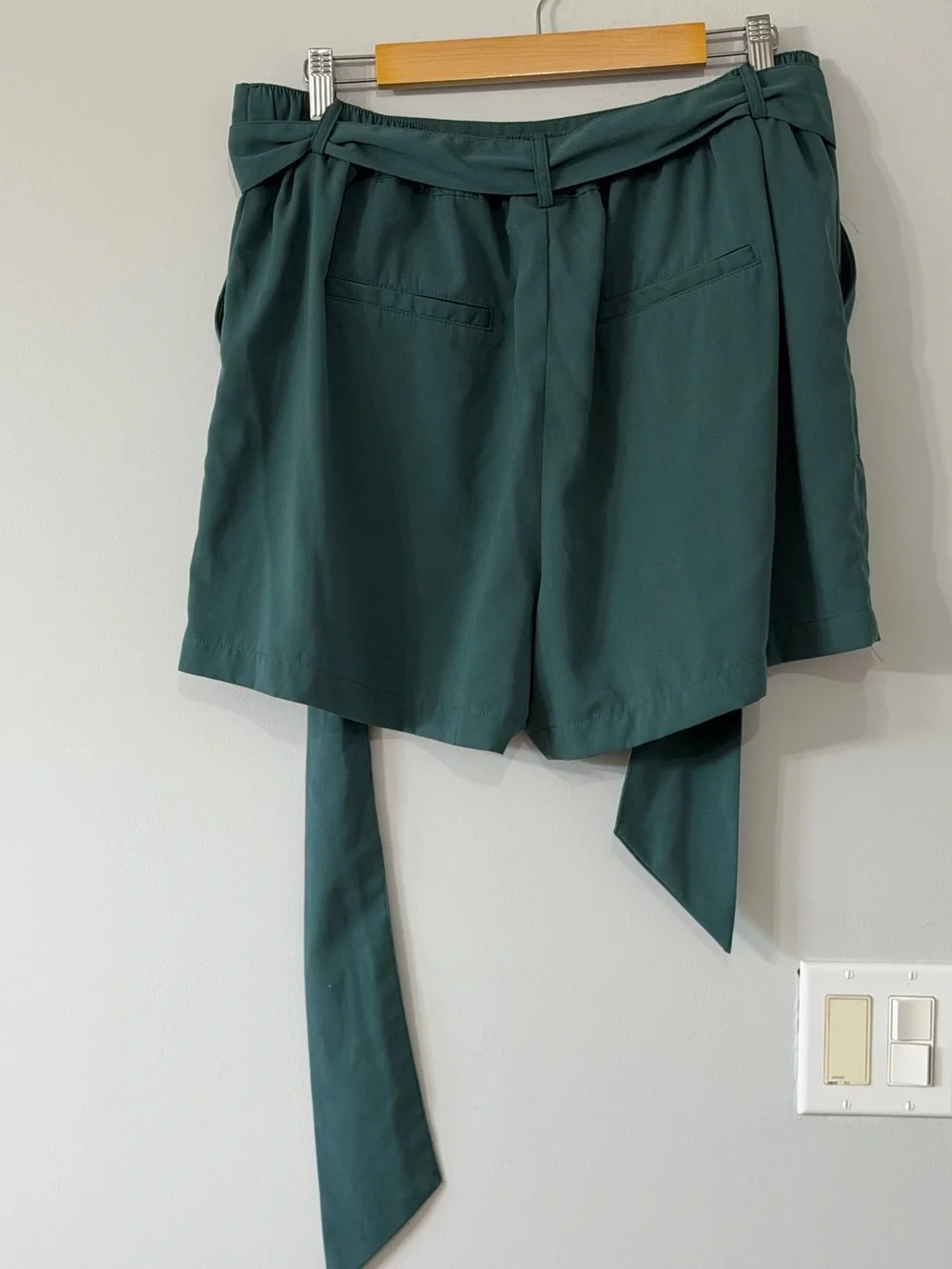 A New Day Teal Tie-Waist Shorts – Size XL